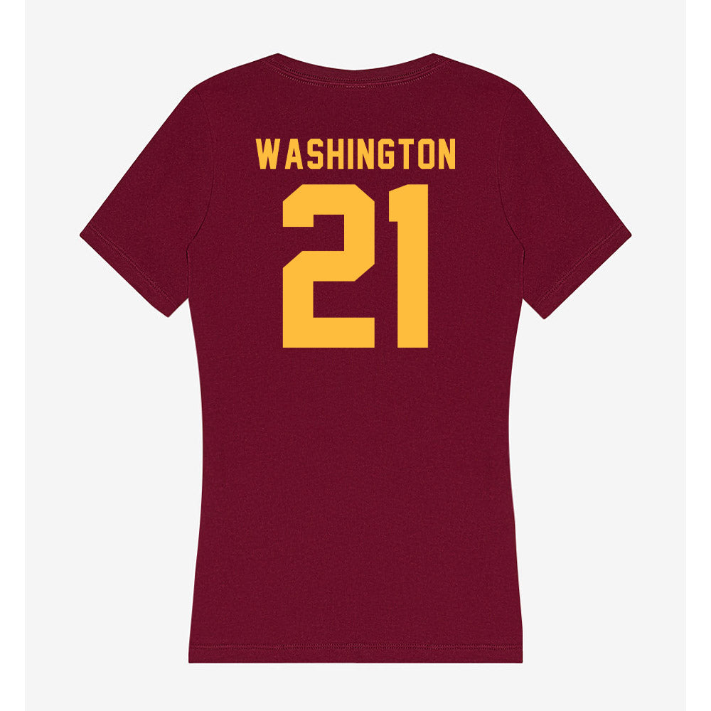 Minnesota - NCAA Football : Grant Washington - Women's V-Neck T-Shirt-1