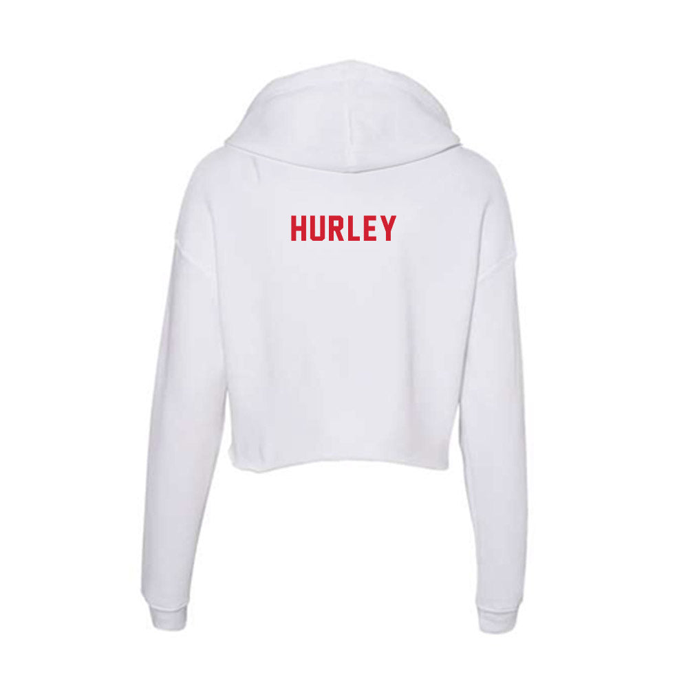 NC State - NCAA Women's Swimming & Diving : Grace Hurley - Women's Crop Fleece Hoodie-1