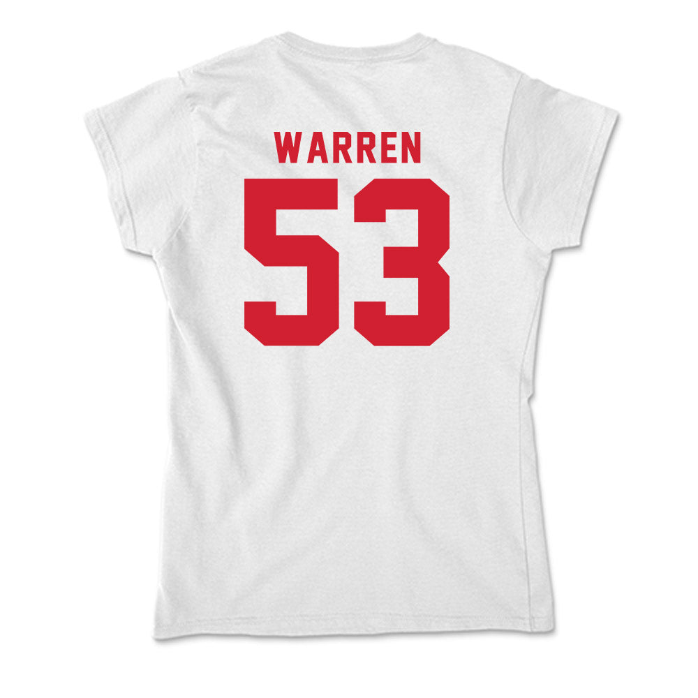 NC State - NCAA Football : Joshua Warren - Soft Style Women’s T-Shirt-1
