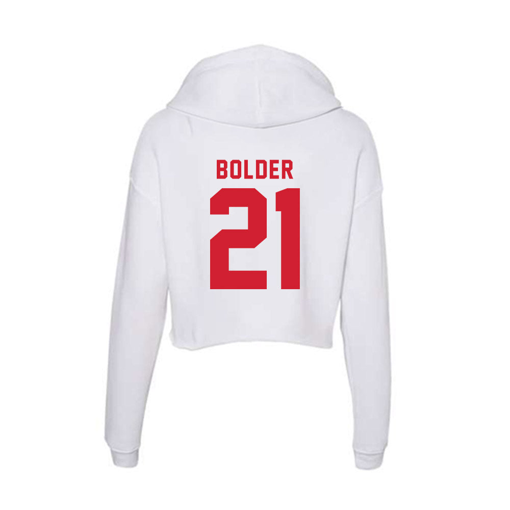 NC State - NCAA Football : Je'rel Bolder - Women's Crop Fleece Hoodie-1