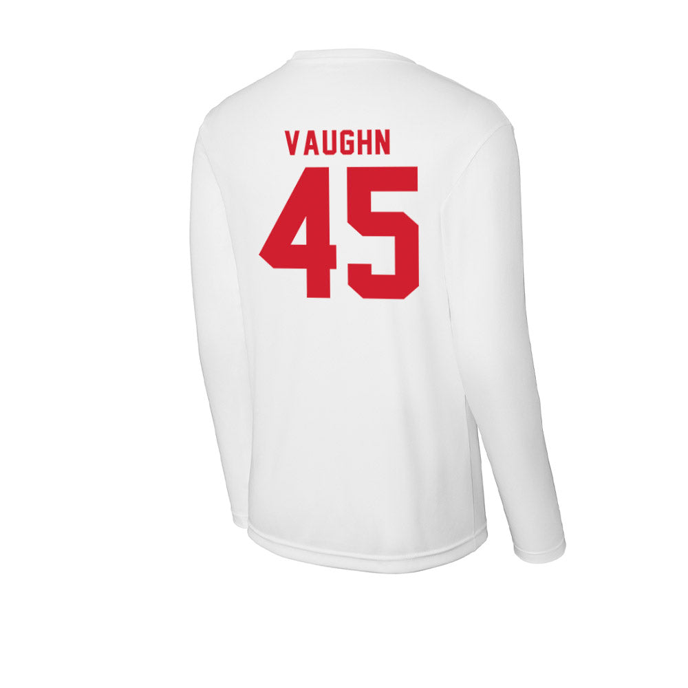 NC State - NCAA Football : Tex Vaughn - Activewear Long Sleeve T-Shirt-1