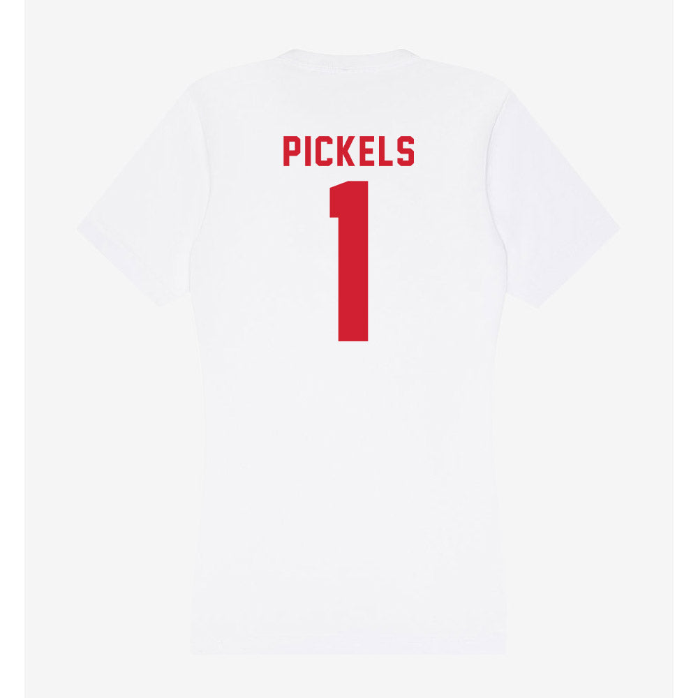 NC State - NCAA Women's Soccer : Riley Pickels - Women's V-Neck T-Shirt-1