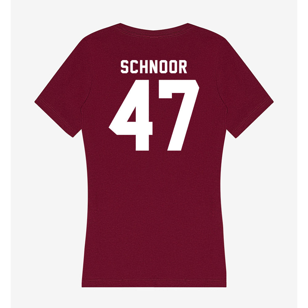 Mississippi State - NCAA Baseball : JT Schnoor - Classic Shersey Women's V-Neck T-Shirt-1
