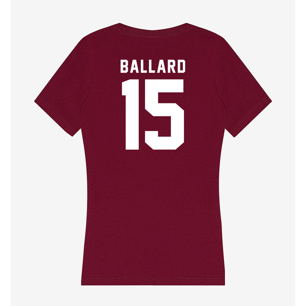 Mississippi State - NCAA Men's Basketball : Quincy Ballard - Classic Shersey Women's V-Neck T-Shirt-1