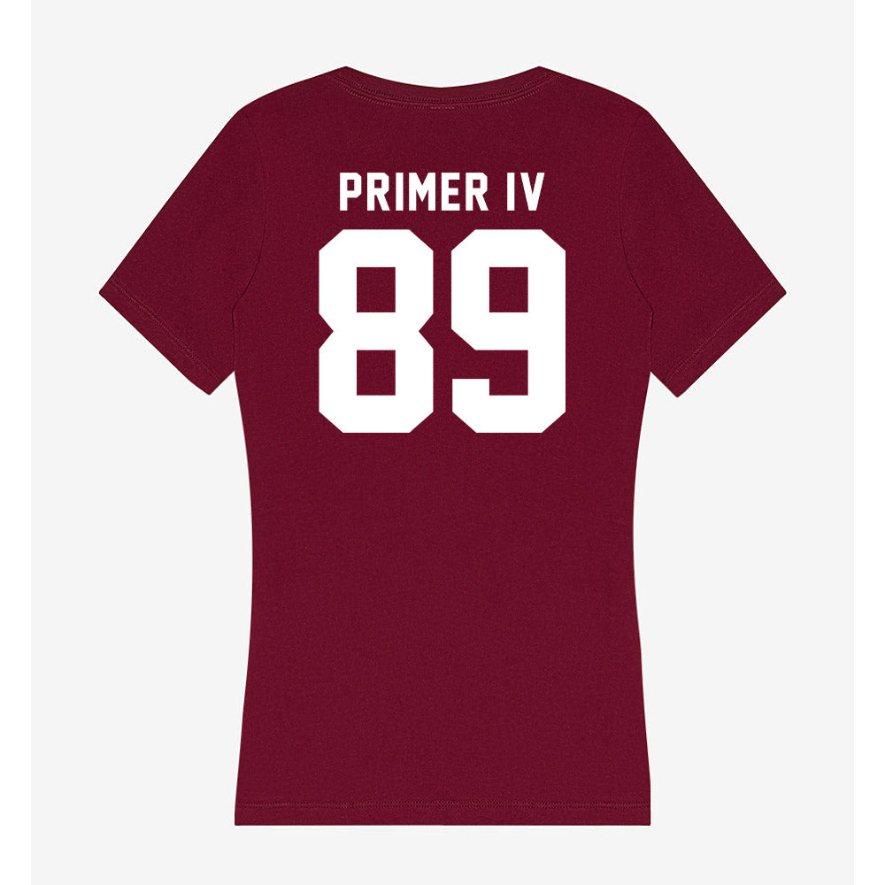 Mississippi State - NCAA Football : Jessie Primer IV - Classic Shersey Women's V-Neck T-Shirt-1