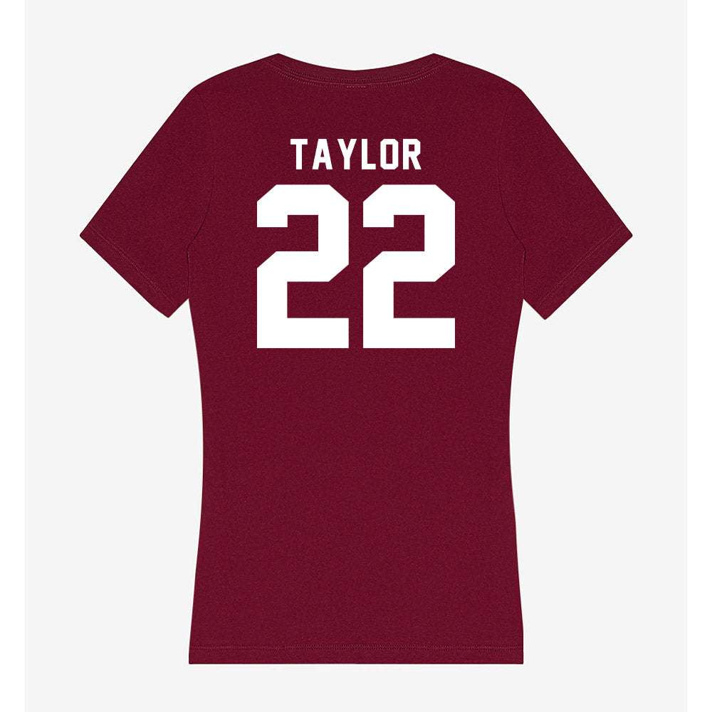 Mississippi State - NCAA Football : Jaiden Taylor - Classic Shersey Women's V-Neck T-Shirt-1