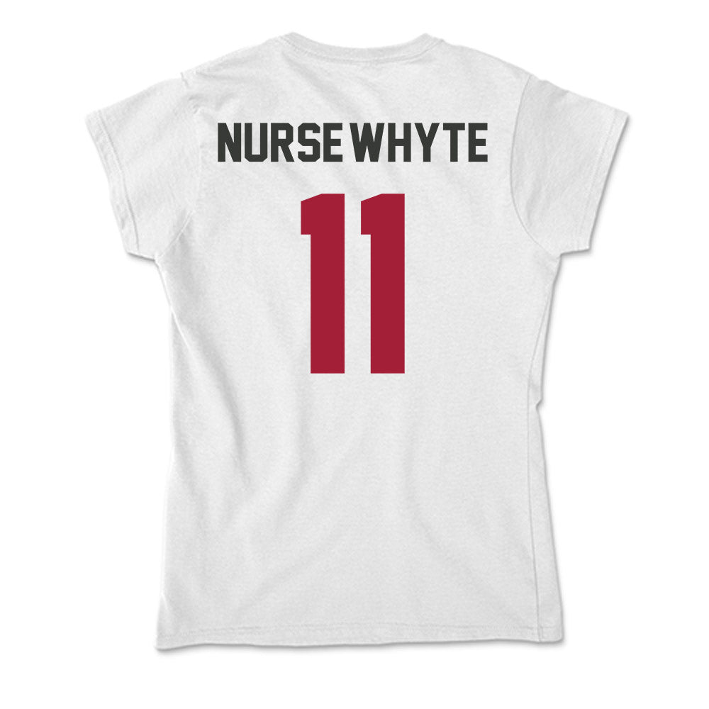 Arkansas - NCAA Women's Soccer : Aniyah Nurse-Whyte - Soft Style Women’s T-Shirt-1