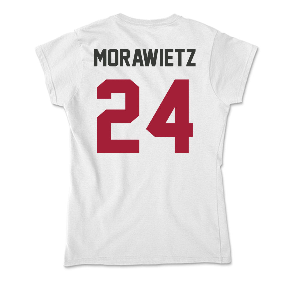 Arkansas - NCAA Women's Soccer : Kayla Morawietz - Soft Style Women’s T-Shirt-1