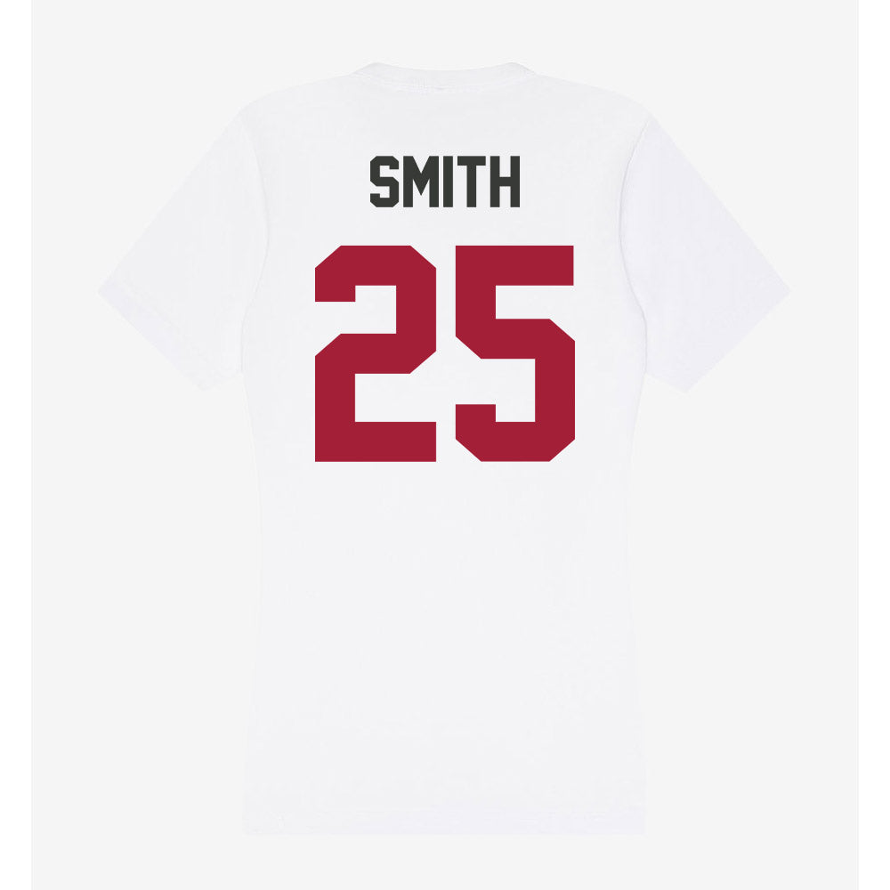 Arkansas - NCAA Football : Ja’Quavion Smith - Women's V-Neck T-Shirt-1