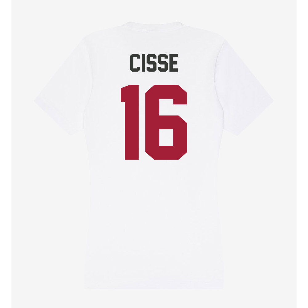 Arkansas - NCAA Football : Ismael Cisse - Women's V-Neck T-Shirt-1