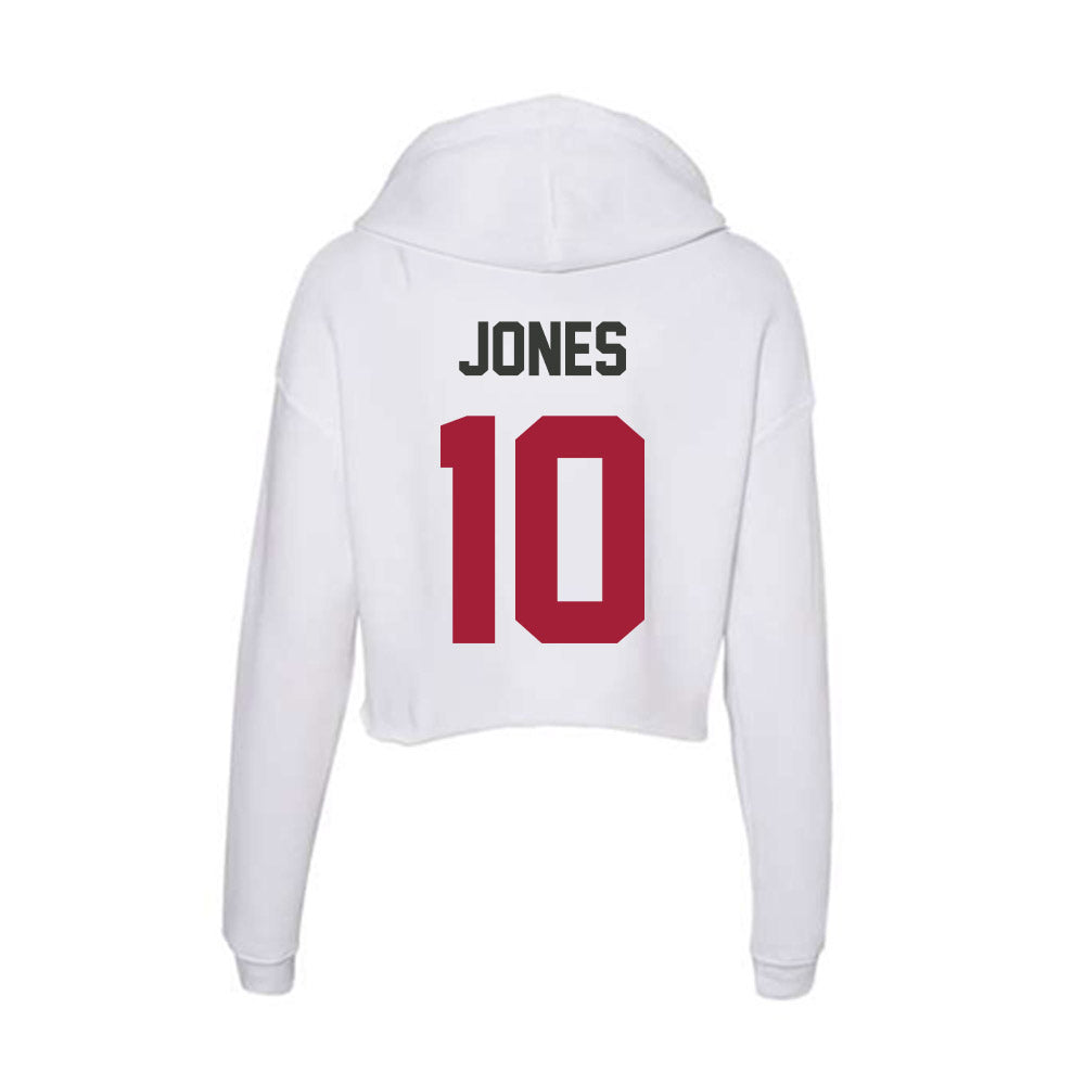Arkansas - NCAA Women's Basketball : Taleyah Jones - Women's Crop Fleece Hoodie-1