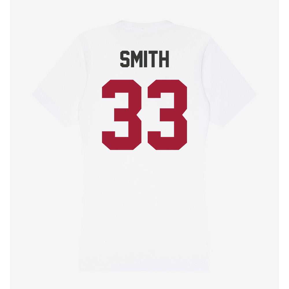 Arkansas - NCAA Football : Jakore Smith - Women's V-Neck T-Shirt-1