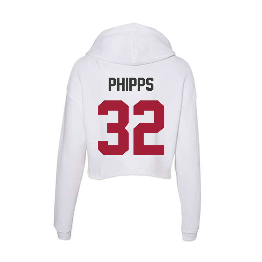 Arkansas - NCAA Football : Landon Phipps - Women's Crop Fleece Hoodie-1