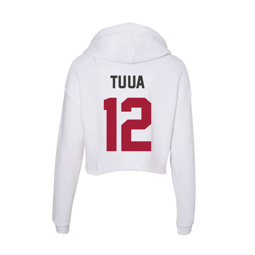 Arkansas - NCAA Women's Soccer : Vailana Tu'ua - Women's Crop Fleece Hoodie-1