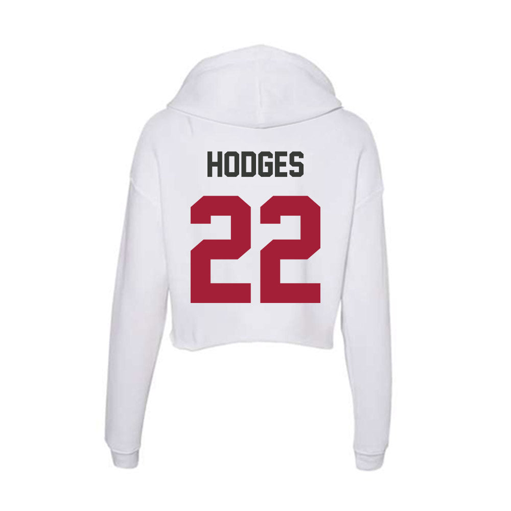 Arkansas - NCAA Football : Tj HODGES - Women's Crop Fleece Hoodie-1