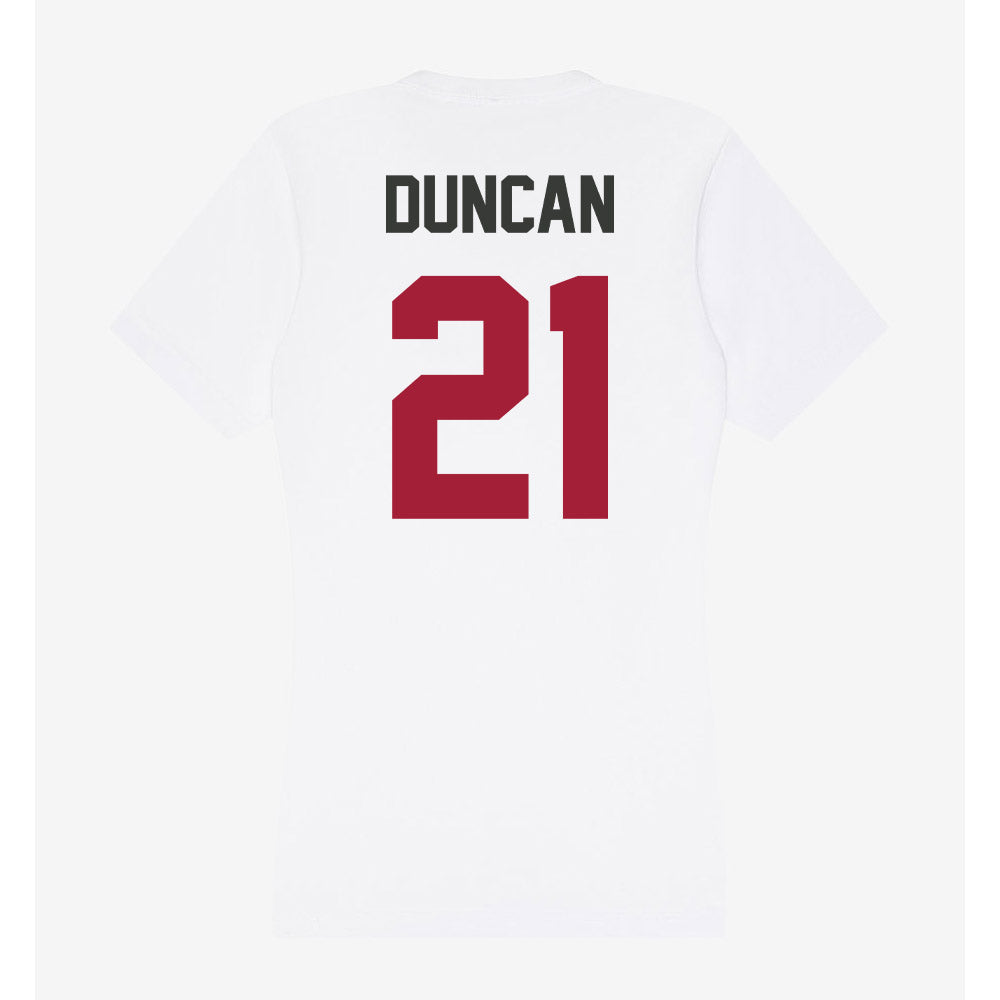 Arkansas - NCAA Women's Volleyball : Parker Duncan - Women's V-Neck T-Shirt-1