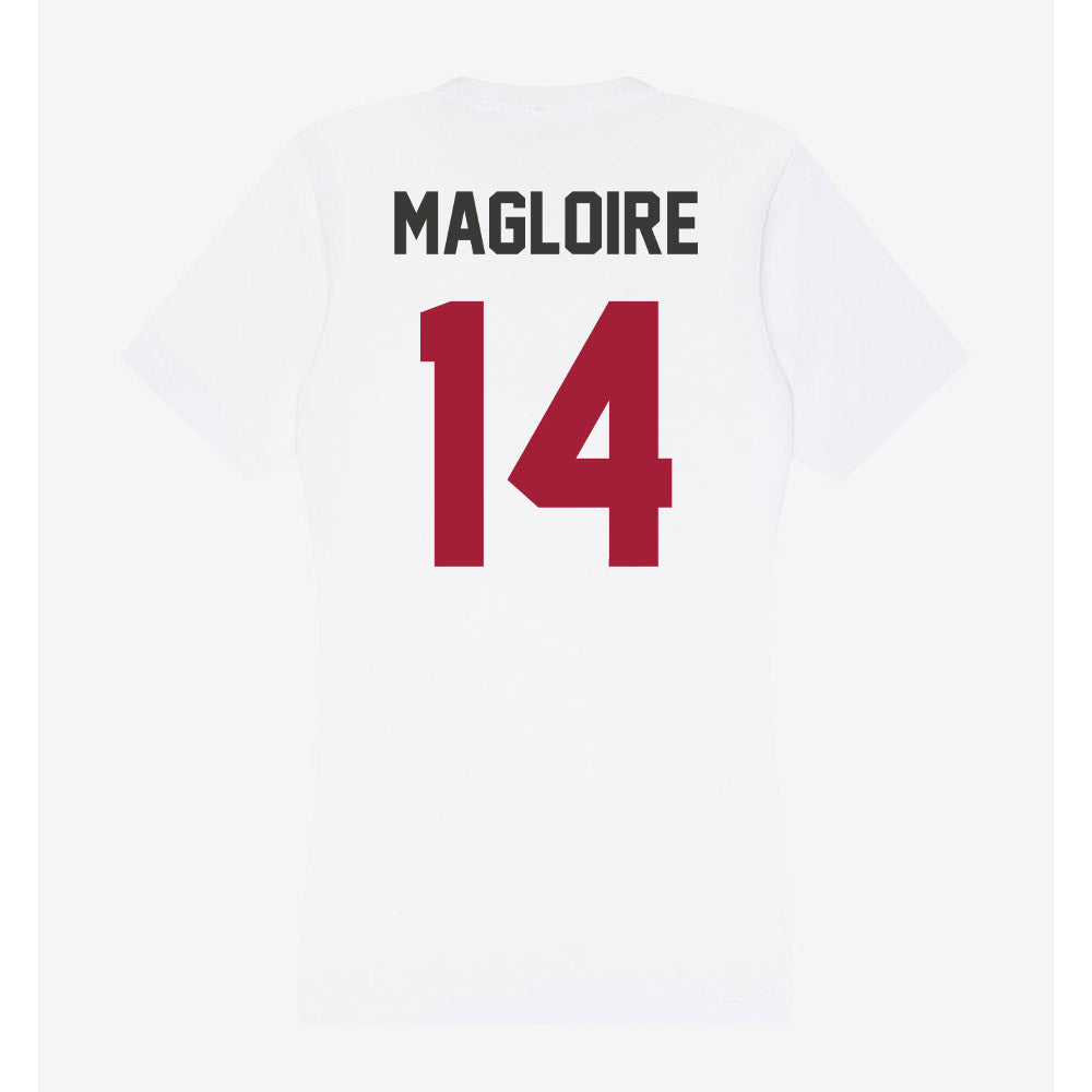 Arkansas - NCAA Football : Kyeaure Magloire - Women's V-Neck T-Shirt-1