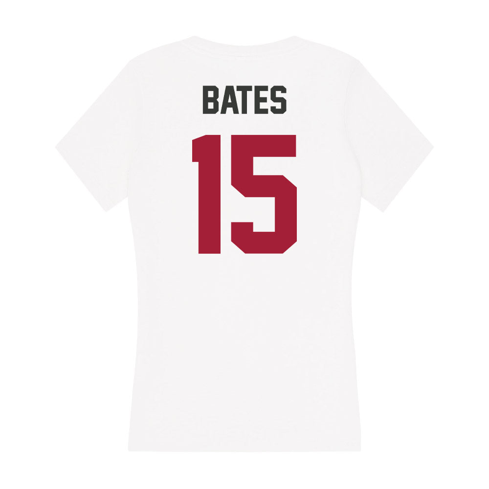 Arkansas - NCAA Women's Basketball : Jada Bates - Women's V-Neck T-Shirt-1