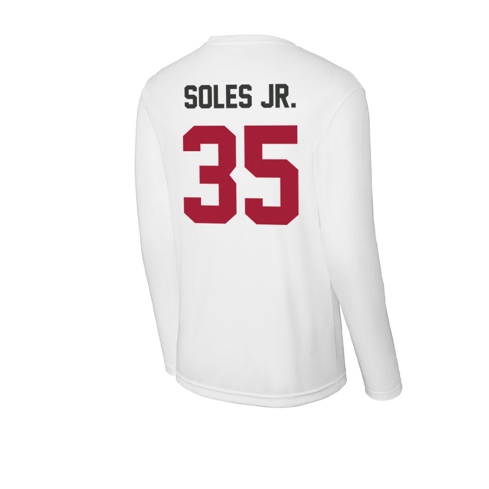Arkansas - NCAA Football : Steven Soles Jr. - Activewear Long Sleeve T-Shirt-1