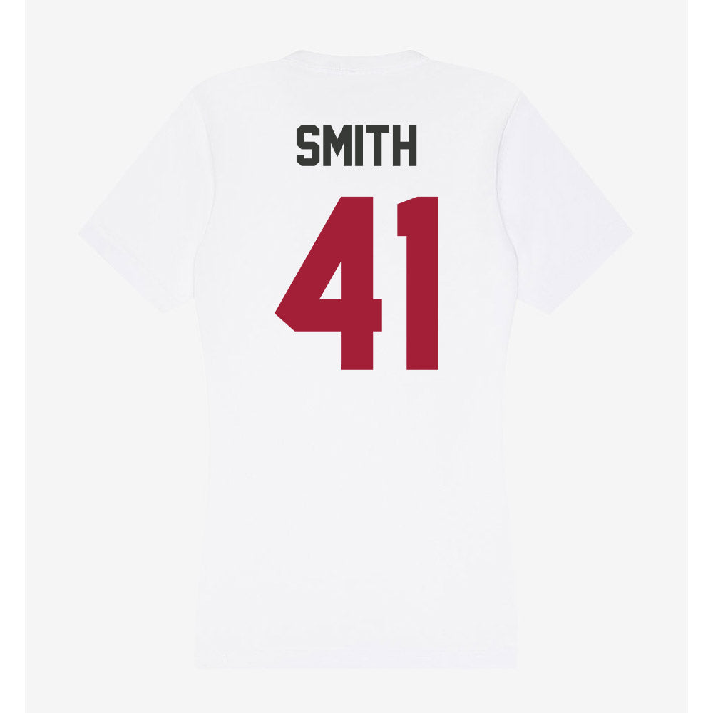 Arkansas - NCAA Football : Connor Smith - Women's V-Neck T-Shirt-1