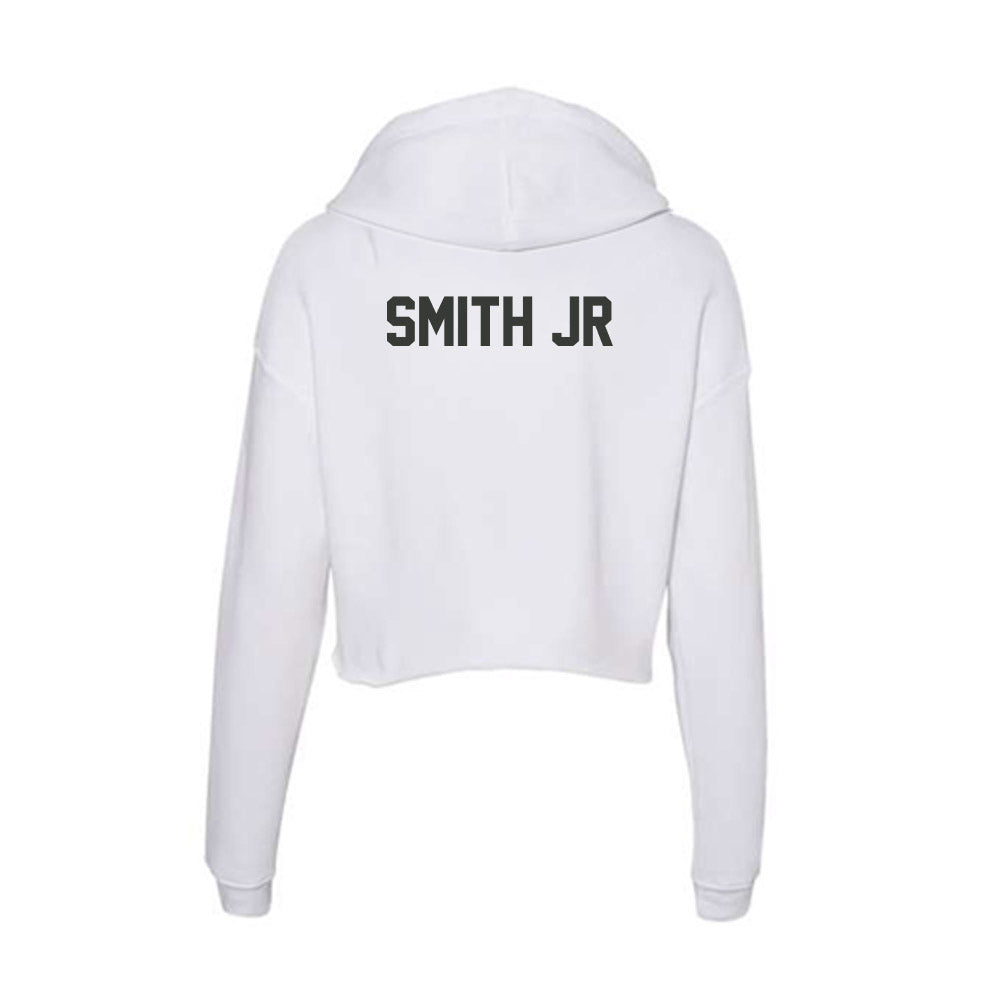 Arkansas - NCAA Men's Basketball : Jordan Smith Jr - Women's Crop Fleece Hooded Sweatshirt-1
