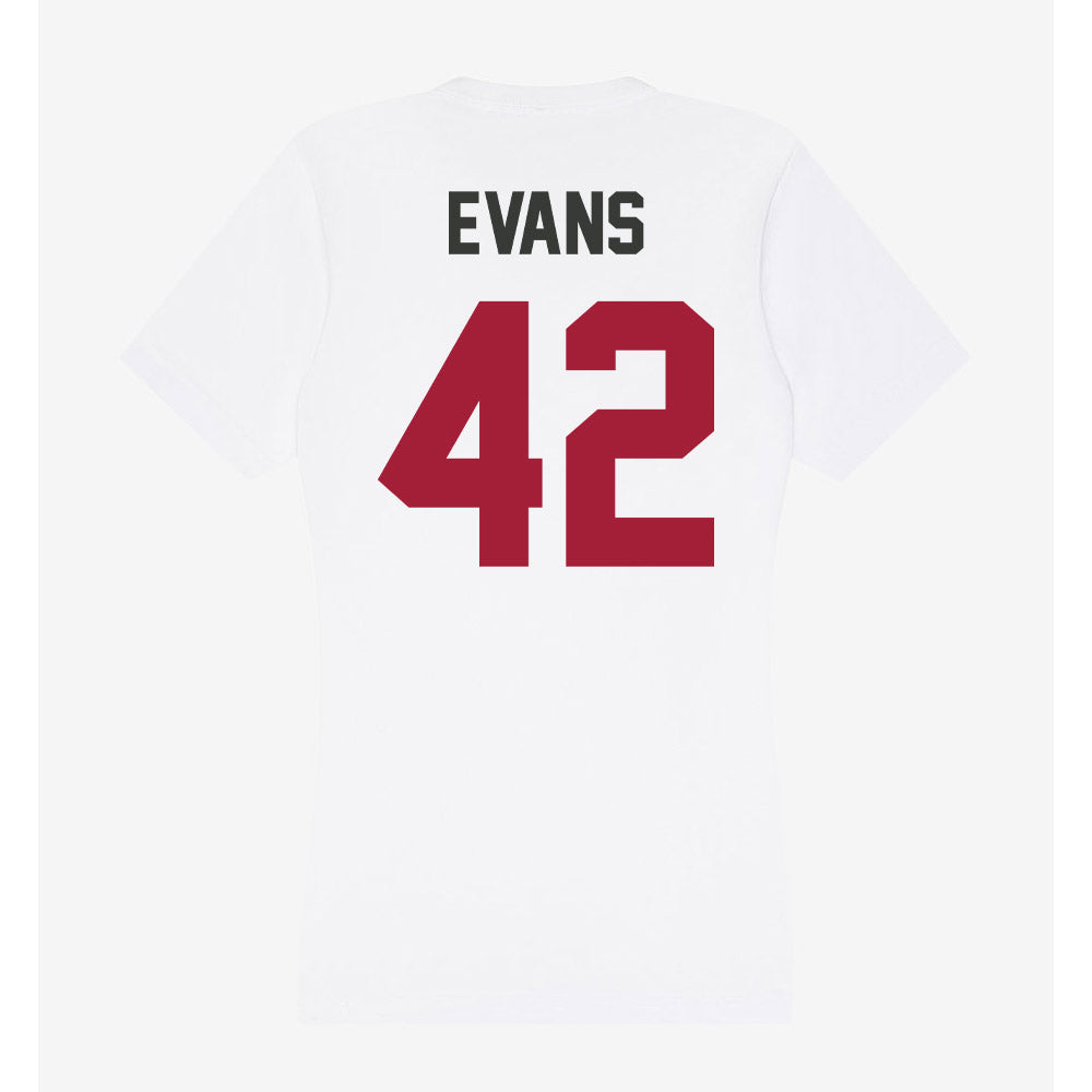 Arkansas - NCAA Football : Jeremy Evans - Women's V-Neck T-Shirt-1