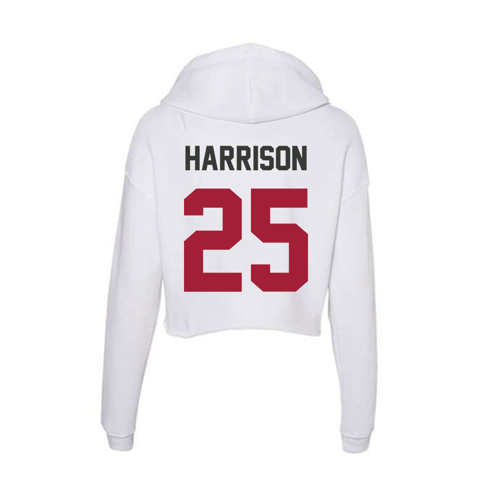 Arkansas - NCAA Softball : Cameryn Harrison - Women's Crop Fleece Hoodie-1