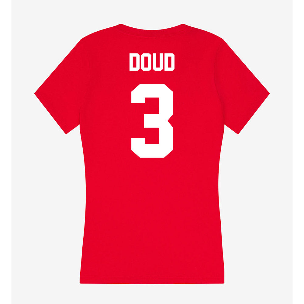 Gonzaga - NCAA Men's Soccer : Ethan Doud - Women's V-Neck T-Shirt-1
