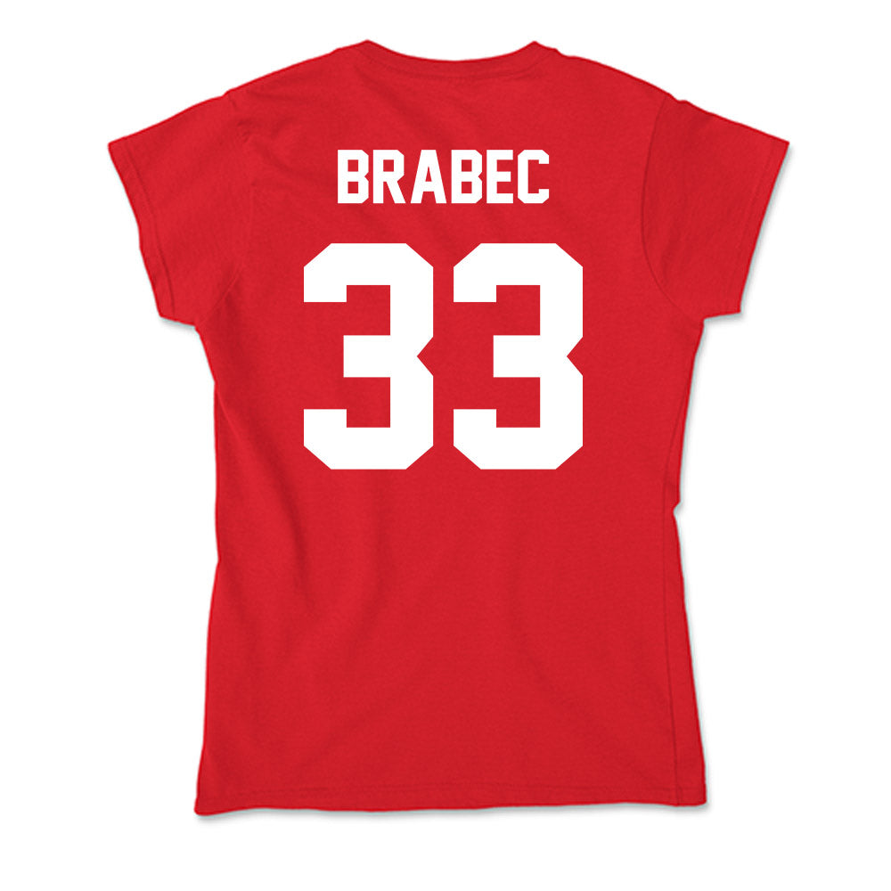 Gonzaga - NCAA Baseball : Gabriel Brabec - Soft Style Women’s T-Shirt-1