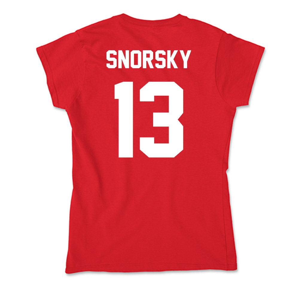 Gonzaga - NCAA Women's Soccer : Samantha Snorsky - Soft Style Women’s T-Shirt-1