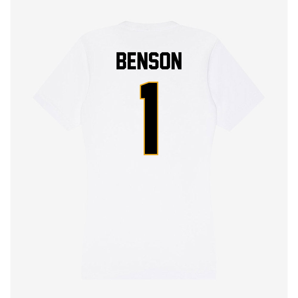 Missouri - NCAA Baseball : Cameron Benson - Women's V-Neck T-Shirt-1