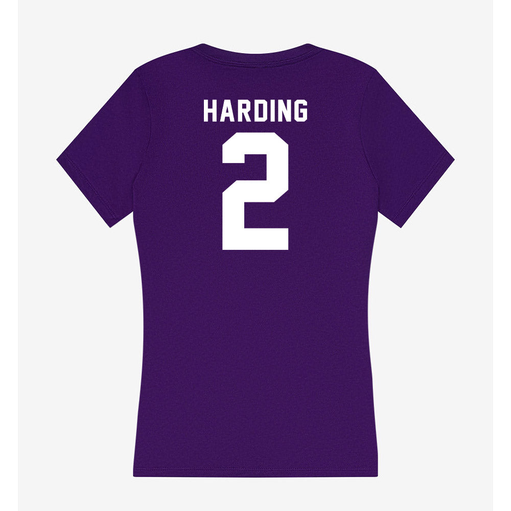 TCU - NCAA Men's Basketball : Brock Harding - Women's V-Neck T-Shirt-1