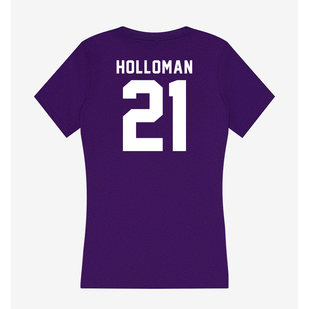 TCU - NCAA Women's Volleyball : Morgan Holloman - Women's V-Neck T-Shirt-1