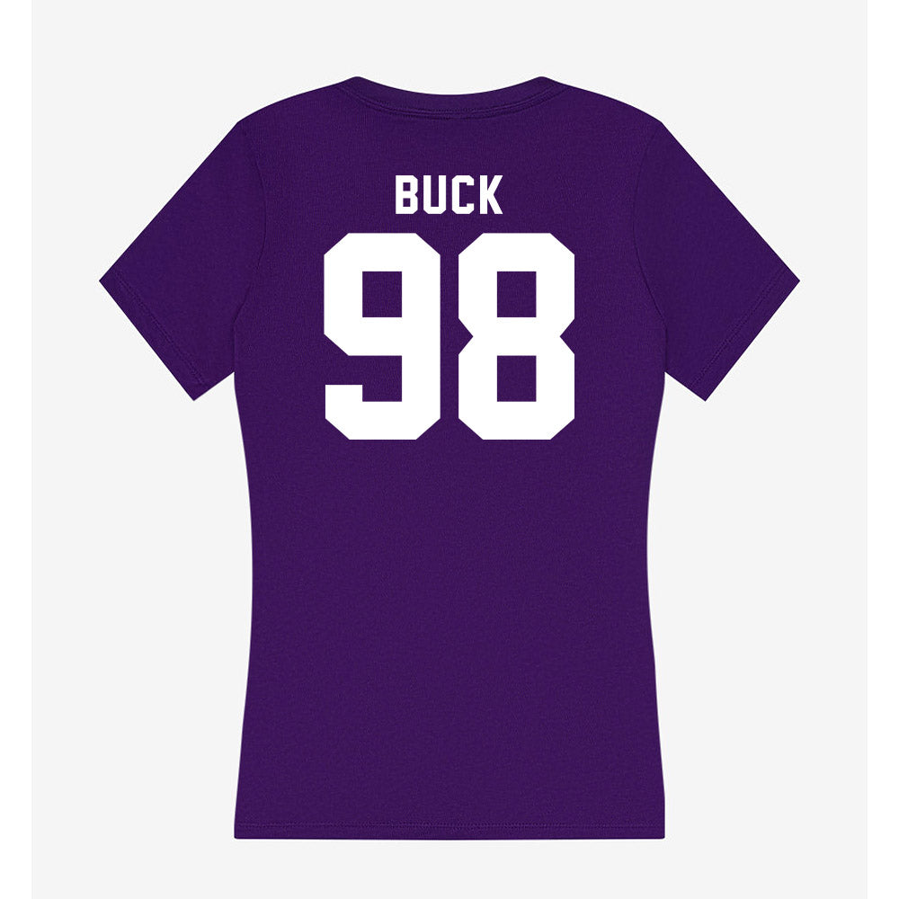 TCU - NCAA Football : Carter Buck - Women's V-Neck T-Shirt-1