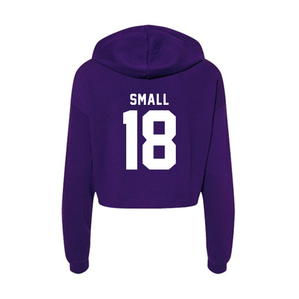 TCU - NCAA Football : Ed Small - Women's Crop Fleece Hoodie-1