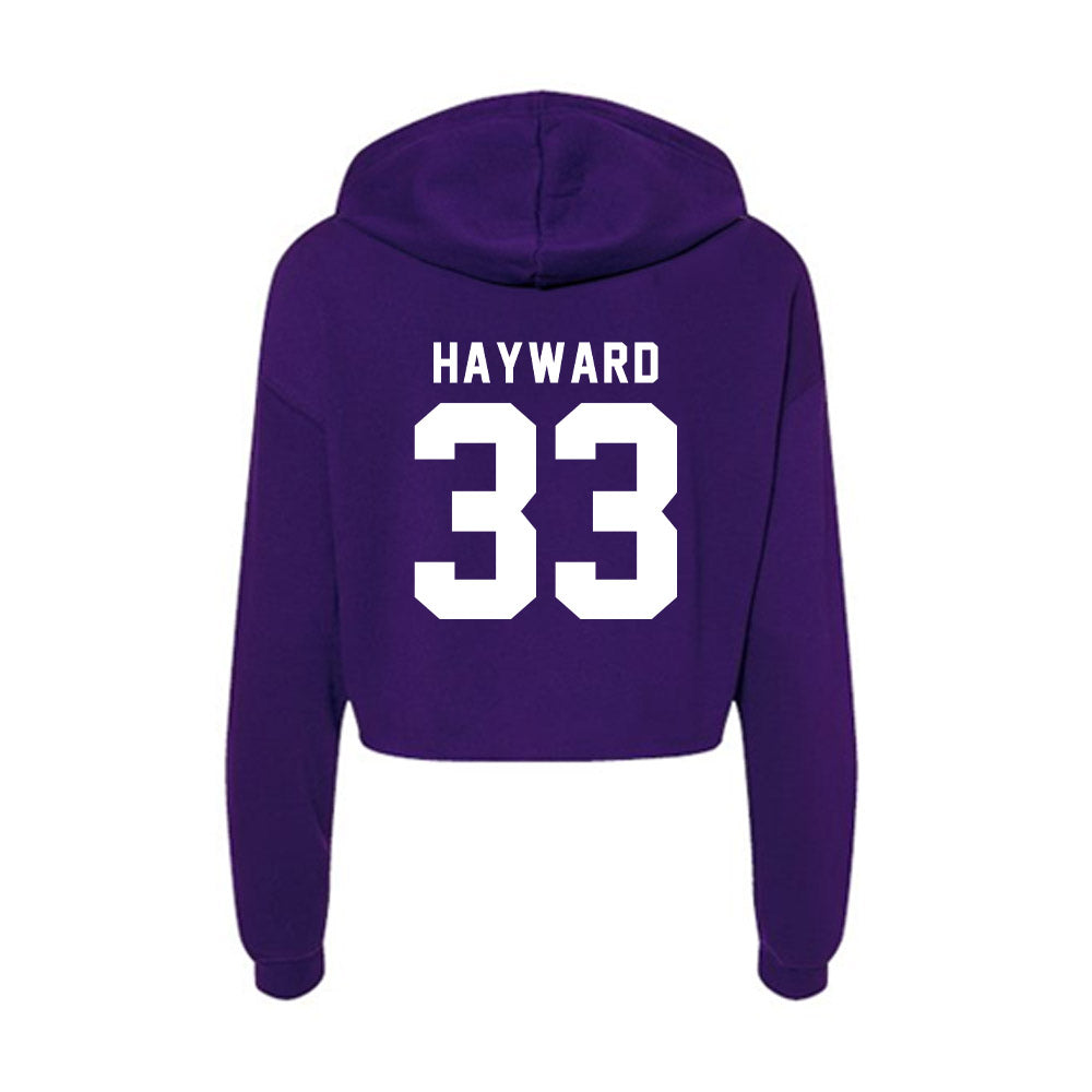 TCU - NCAA Football : Koron Hayward - Women's Crop Fleece Hoodie-1