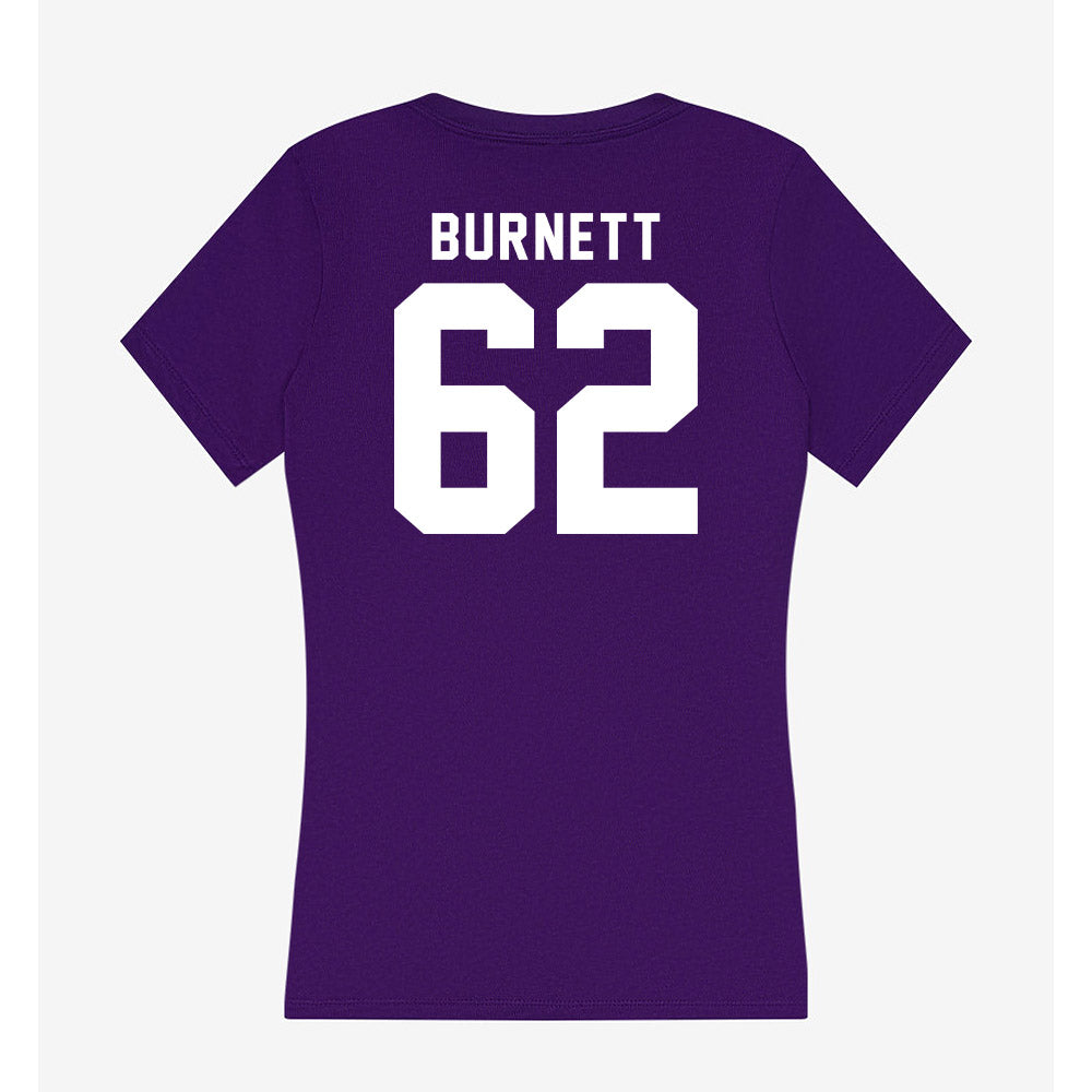TCU - NCAA Football : Jordan Burnett - Women's V-Neck T-Shirt-1