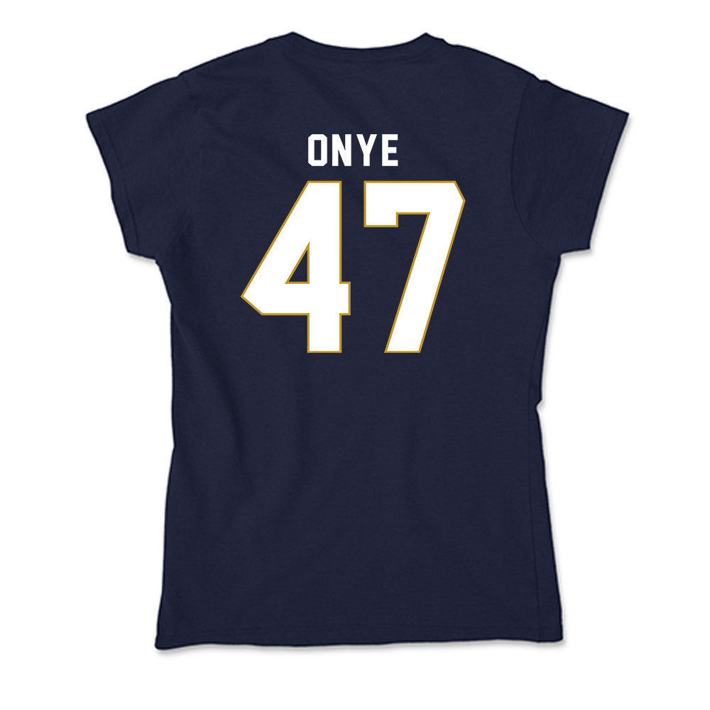 Notre Dame - NCAA Football : Jason Onye - Soft Style Women’s T-Shirt-1