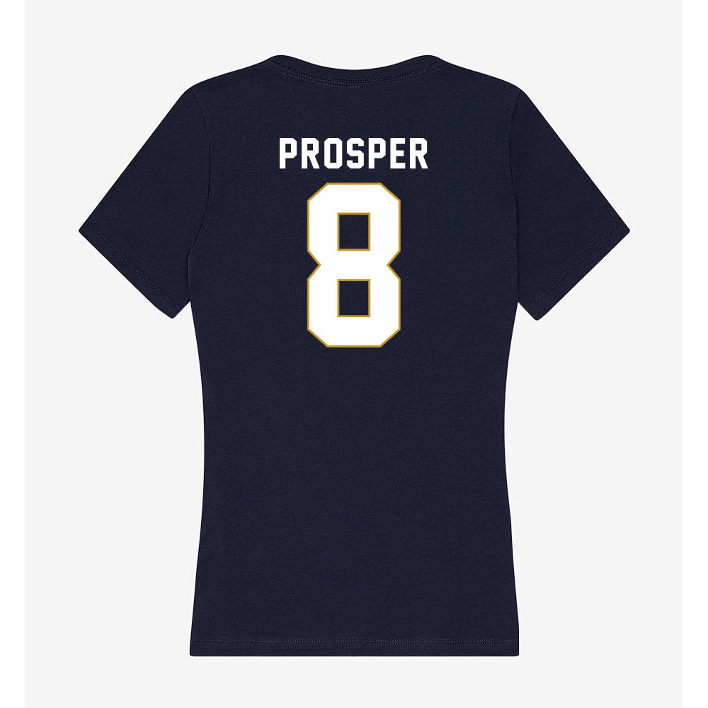Notre Dame - NCAA Women's Basketball : Cassandre Prosper - Women's V-Neck T-Shirt-1