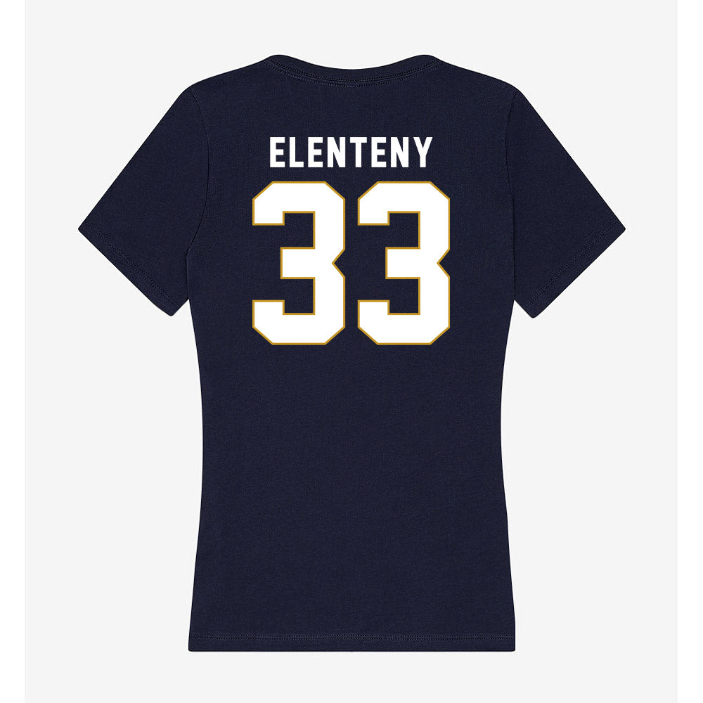 Notre Dame - NCAA Baseball : Connor Elenteny - Women's V-Neck T-Shirt-1