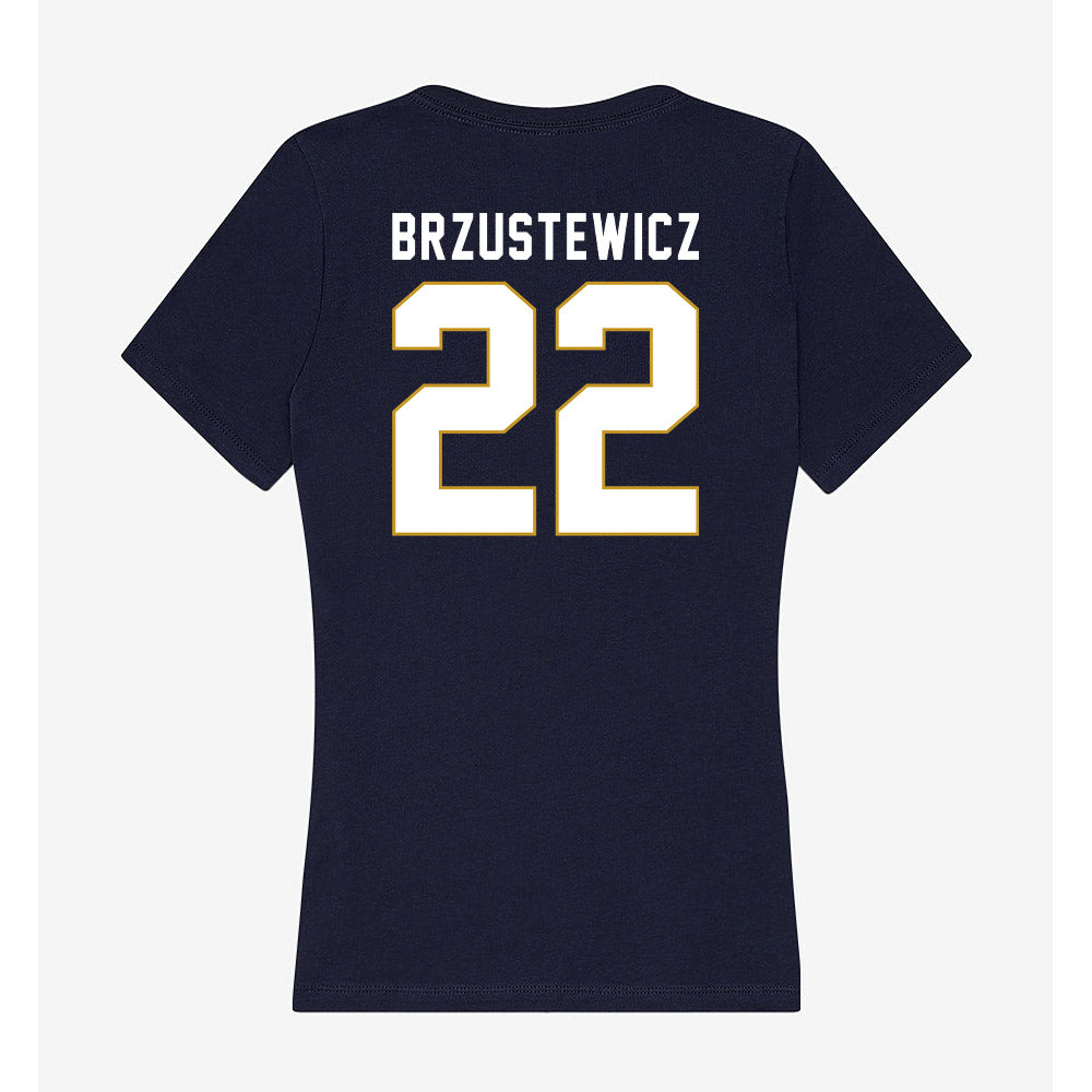 Notre Dame - NCAA Baseball : Parker Brzustewicz - Women's V-Neck T-Shirt-1