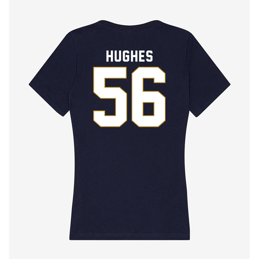Notre Dame - NCAA Football : Elijah Hughes - Women's V-Neck T-Shirt-1