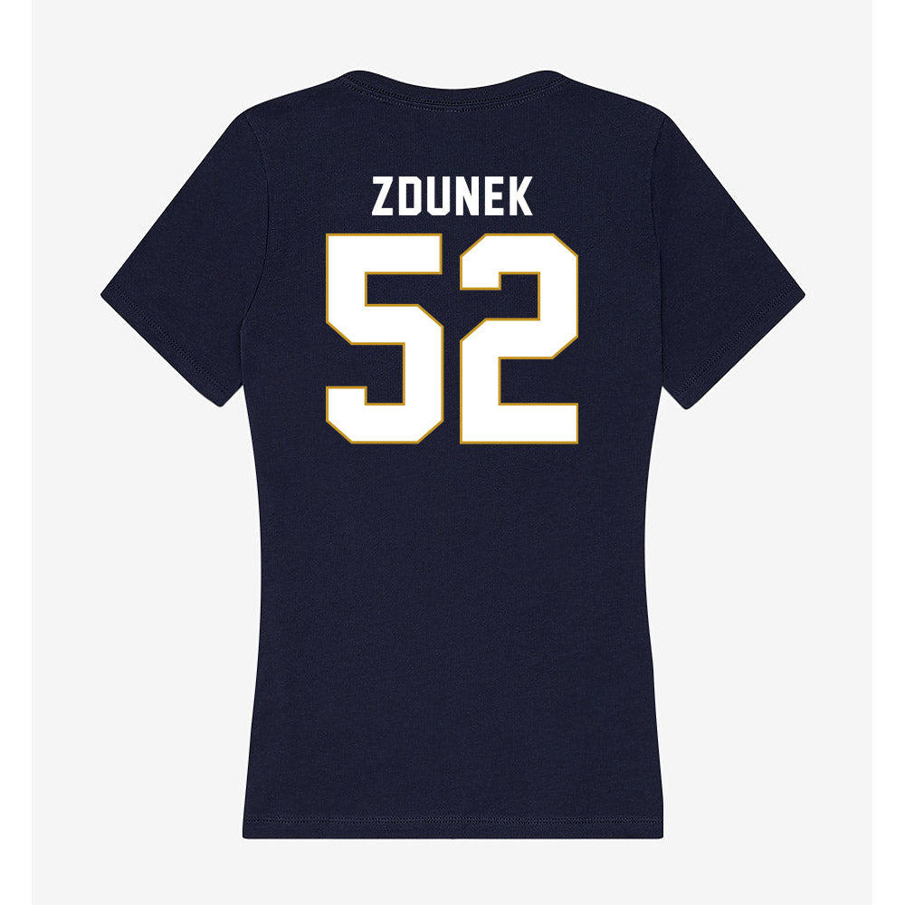 Notre Dame - NCAA Baseball : Eric Zdunek - Women's V-Neck T-Shirt-1