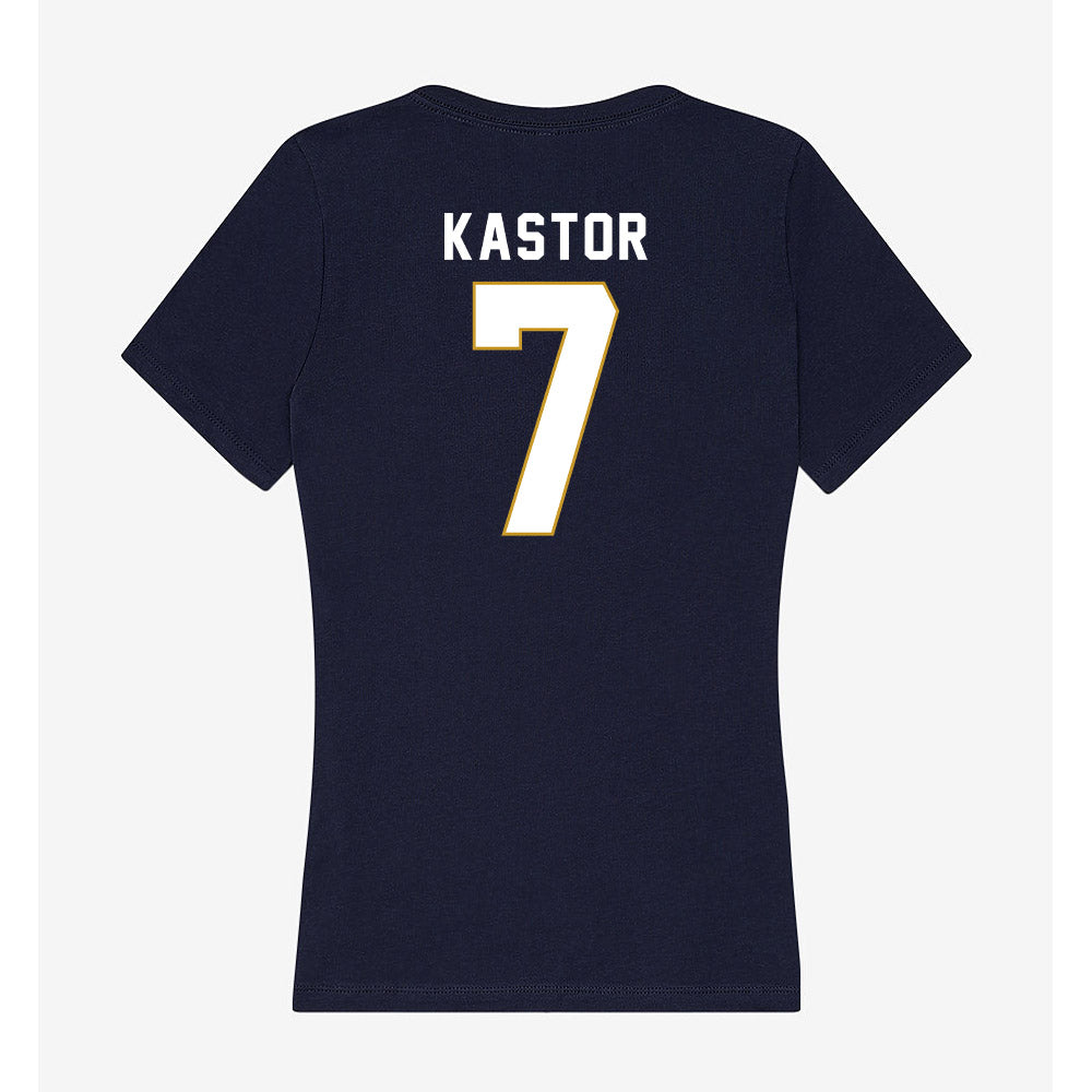 Notre Dame - NCAA Softball : Micaela Kastor - Women's V-Neck T-Shirt-1