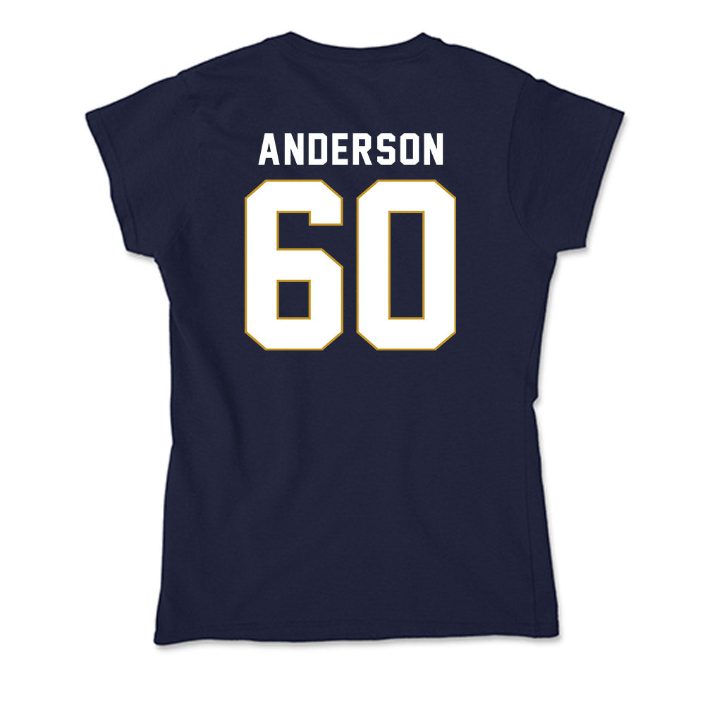 Notre Dame - NCAA Football : Max Anderson - Soft Style Women’s T-Shirt-1