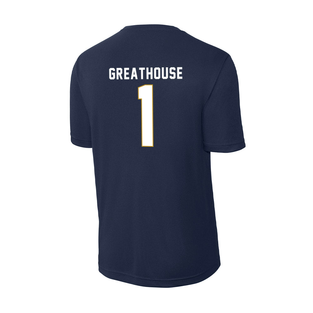 Notre Dame - NCAA Football : Jaden Greathouse - Activewear T-Shirt-1