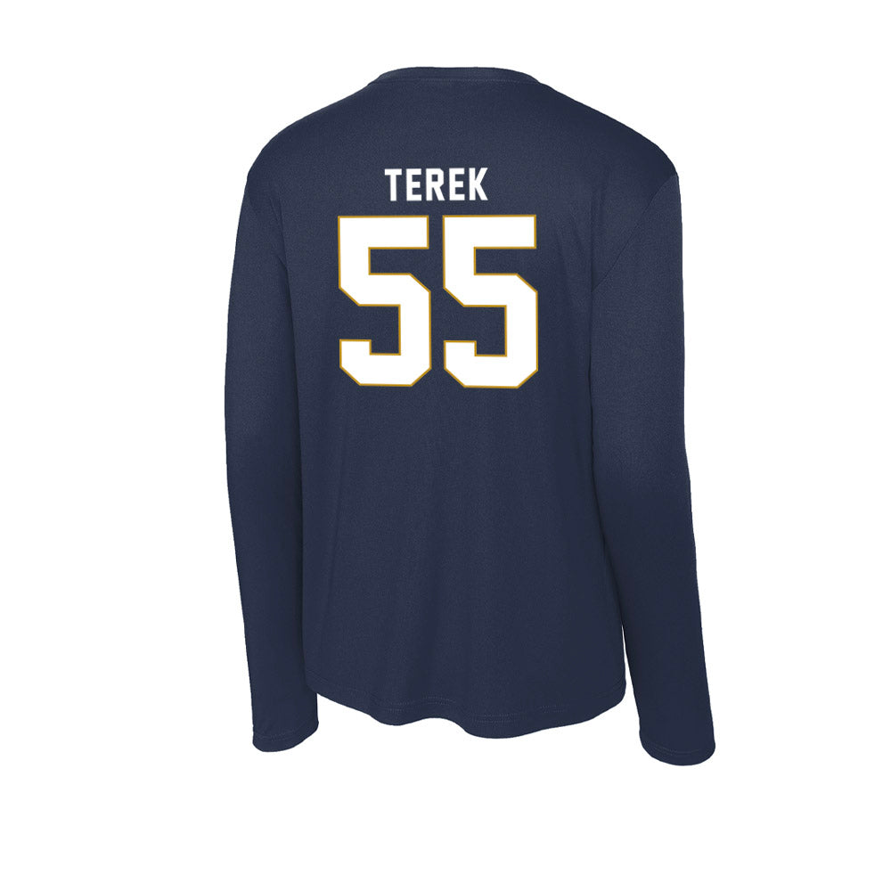 Notre Dame - NCAA Football : Christopher Terek - Activewear Long Sleeve T-Shirt-1