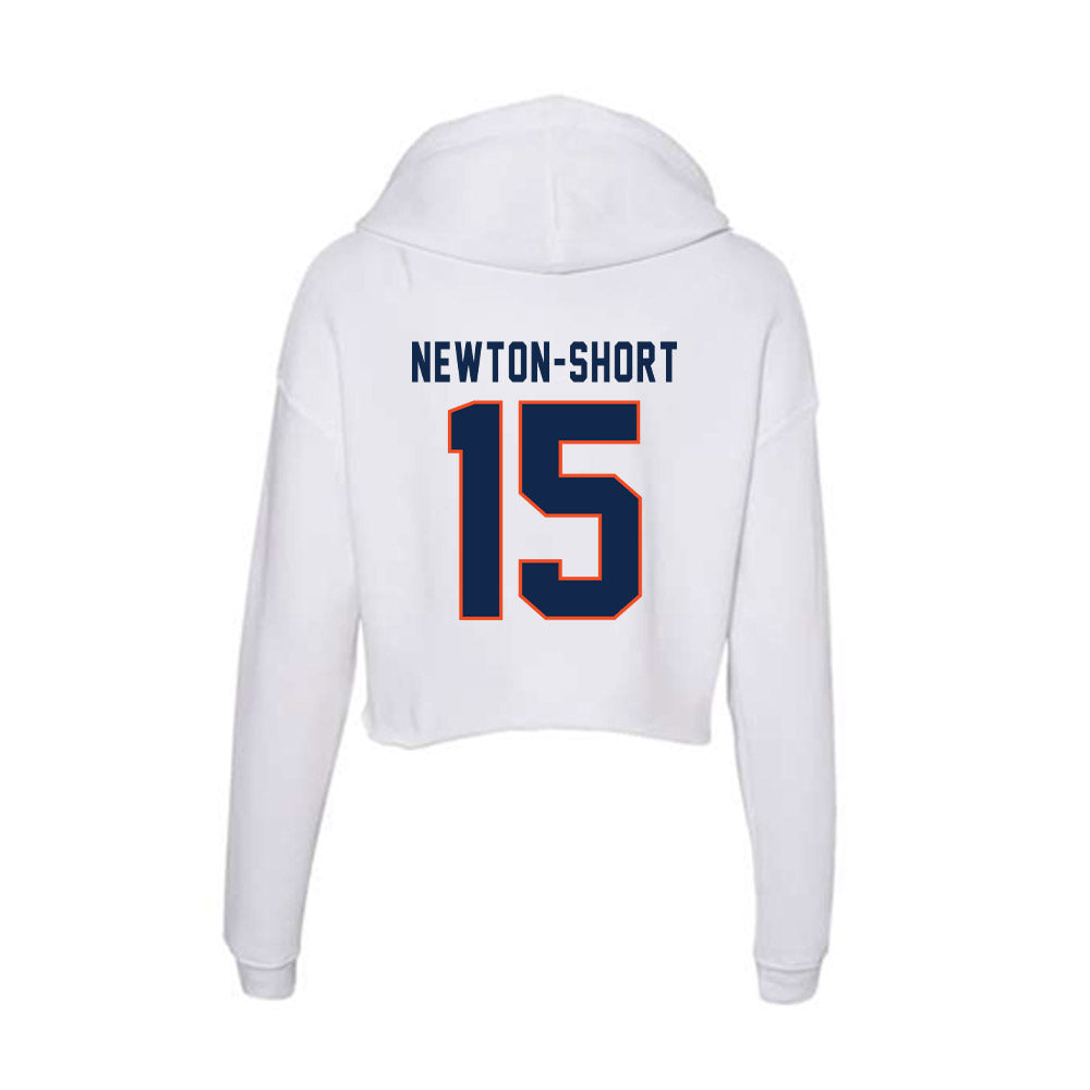Virginia - NCAA Football : Dillon newton-short - Women's Crop Fleece Hoodie-1