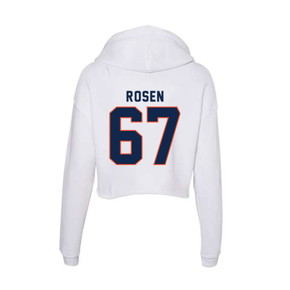 Virginia - NCAA Football : Will Rosen - Women's Crop Fleece Hoodie-1