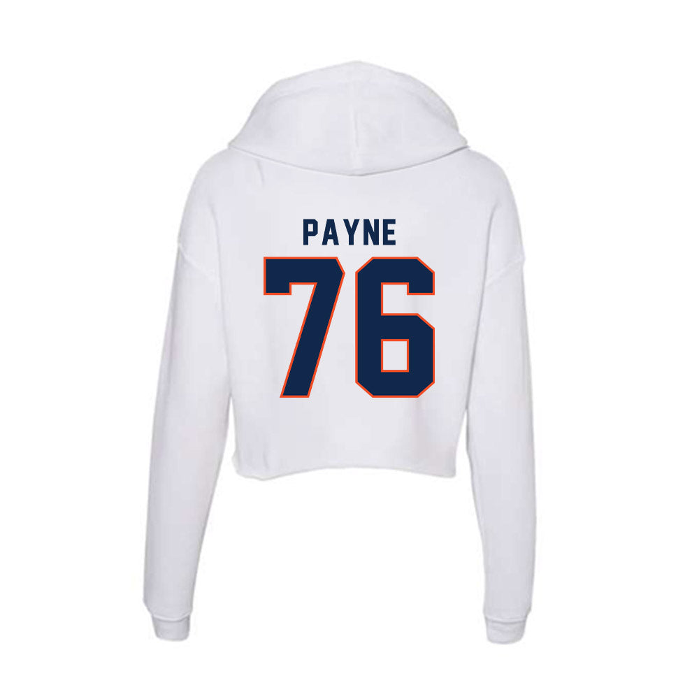 Virginia - NCAA Football : Alex Payne - Women's Crop Fleece Hooded Sweatshirt-1